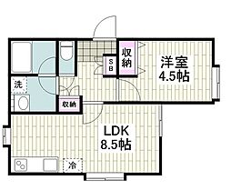 Fontine 1LDKの間取図画像