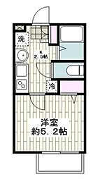 フルセイル上大岡1 1Kの間取図画像
