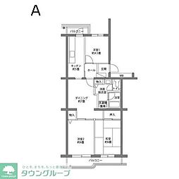 シーブリーズ金沢1号棟 3LDKの間取図画像