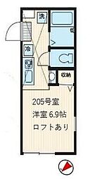 GoldLagoon六浦南 ワンルームの間取図画像