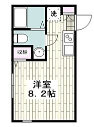 ソラーナ磯子台 ワンルームの間取図画像