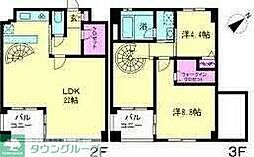グランボナール2 2LDKの間取図画像