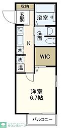 FLATZA 1Kの間取図画像