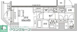 アイルイムーブル横浜サウス 1Kの間取図画像