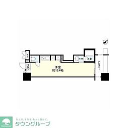 パークフラッツ横濱公園 ワンルームの間取図画像