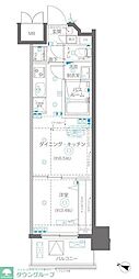 AELL横浜吉野町 1DKの間取図画像