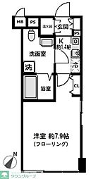 ラビバーレ阪東橋 1Kの間取図画像