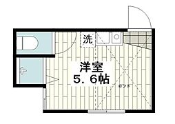 リエート横浜磯子 ワンルームの間取図画像