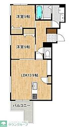 PORTALE横濱港南台 2LDKの間取図画像