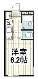 アールグレイス上大岡 ワンルームの間取図画像