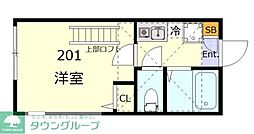 コートハウス弘明寺A棟 1Kの間取図画像