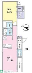 YSジュピター 1LDKの間取図画像