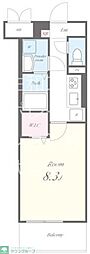 ABBEYSTUDIO 1Kの間取図画像