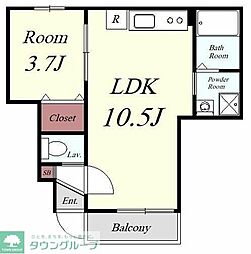 フェリーチェ2 1LDKの間取図画像