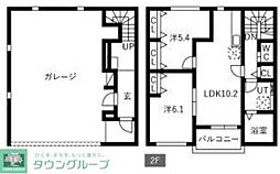 ドリームガレージ 2LDKの間取図画像