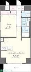 PRIMERESIDENCENAMIKI 1LDKの間取図画像
