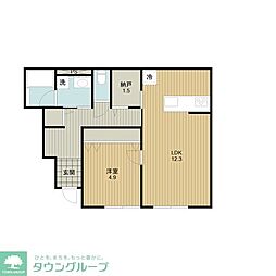 仮称南区松本2丁目計画 1LDKの間取図画像