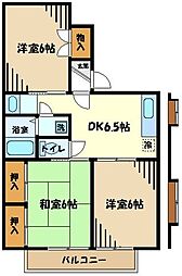 グリーンコート 3DKの間取図画像