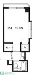 アルカディア ワンルームの間取図画像