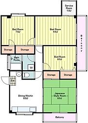間取図画像 4SDK