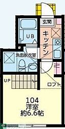 Tina八王子 1Kの間取図画像