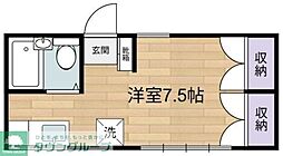 サンライフS ワンルームの間取図画像