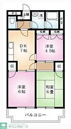 ラフォーレディテ 3DKの間取図画像