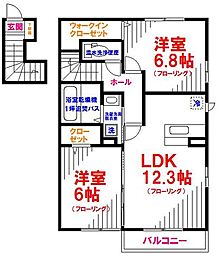 ファヴォーレ3 2LDKの間取図画像
