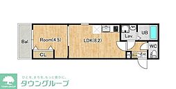 (仮称)ジーメゾン青梅新町 1Kの間取図画像