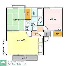 ストークピア 2LDKの間取図画像