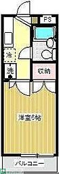 ロジェ東青梅 1Kの間取図画像