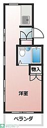 パルナス青梅 1Kの間取図画像