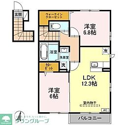 ファヴォーレ2 2LDKの間取図画像