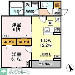 Auspicious House 2LDKの間取図画像