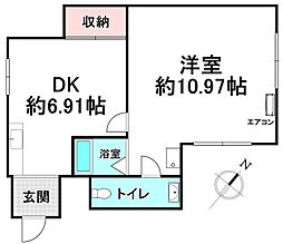 間取図画像 1DK