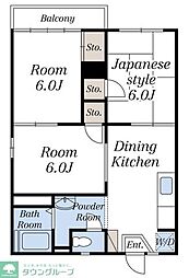コンフォート飯山満 3DKの間取図画像