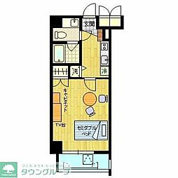 エスポワール本八幡 1Kの間取図画像