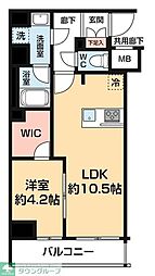 ARCOBALENO OSHIAGE BLOSSOM 1LDKの間取図画像