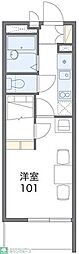 レオパレスヴィーゼ 1Kの間取図画像
