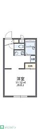 レオパレスサンライズ1 1Kの間取図画像