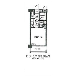 S.PALM 1Kの間取図画像