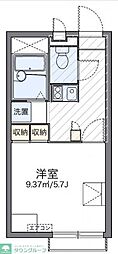 レオパレスカンパーナ 1Kの間取図画像