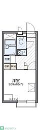 レオパレスカンパーナ 1Kの間取図画像
