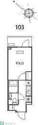 N-stage西船橋市川 1Kの間取図画像