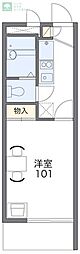 レオパレスニューオンリー1 1Kの間取図画像