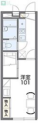レオパレスアークソレイユ 1Kの間取図画像