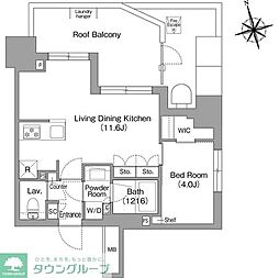 コンフォリア・リヴ西葛西三丁目 1LDKの間取図画像