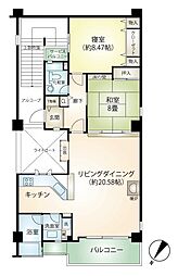 ベラヴィスタ南箱根 2LDKの間取図画像