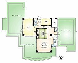 朝日フレール真鶴 3LDKの間取図画像