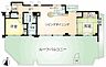 間取り：【間取り図】住戸74.91m2＋ルーフバルコニー56.85m2の間取り設計。